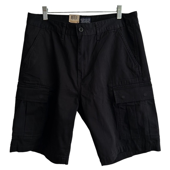 Levi's Shorts New Levis Black Cotton Carrier Cargo Shorts 32 Poshmark